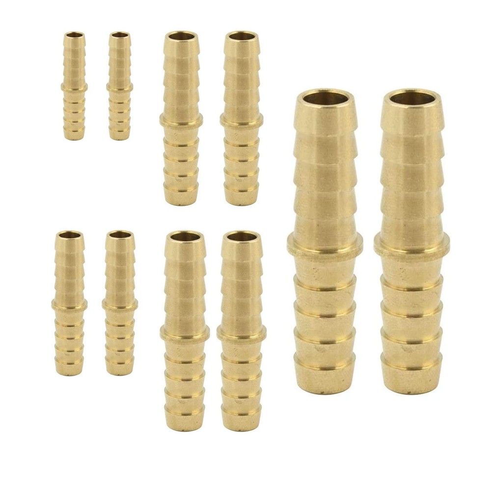 Legines Brass Hose Barb Fitting, Kits 10 PCS,