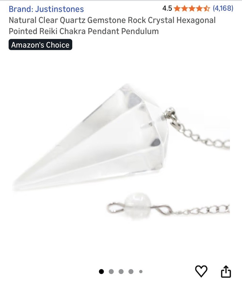 Pendulum, Crystals, Dowsing Rods (see all Pics)