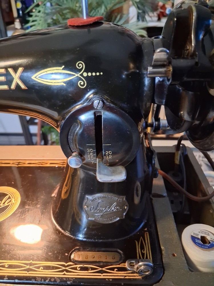 Vintage Simplex Sewing Machine with Case