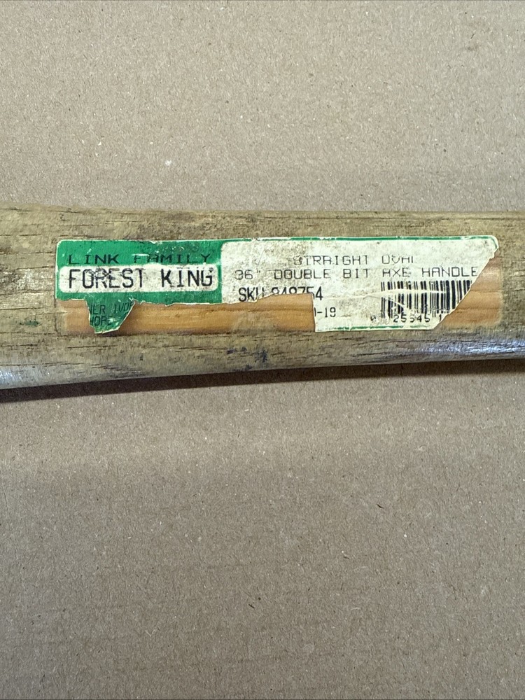 Vintage Double Bit Axe ~ Good 36” Handle ~ Head 10” x 5”