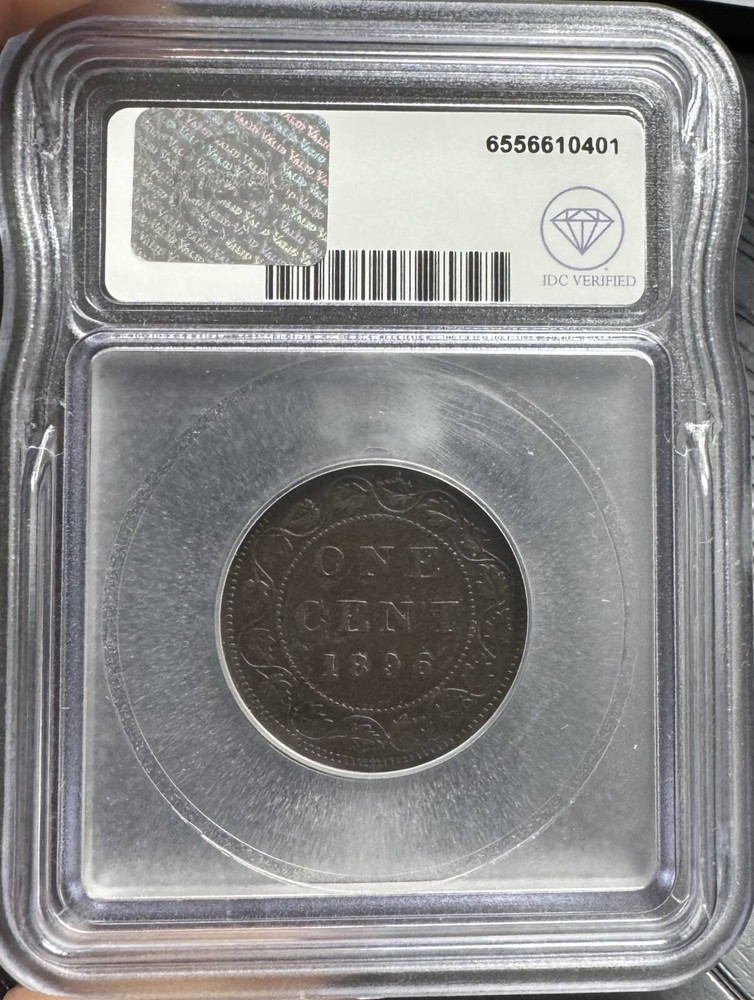 1896 canada Bronze CENT ICG VF-30 IDC Verified