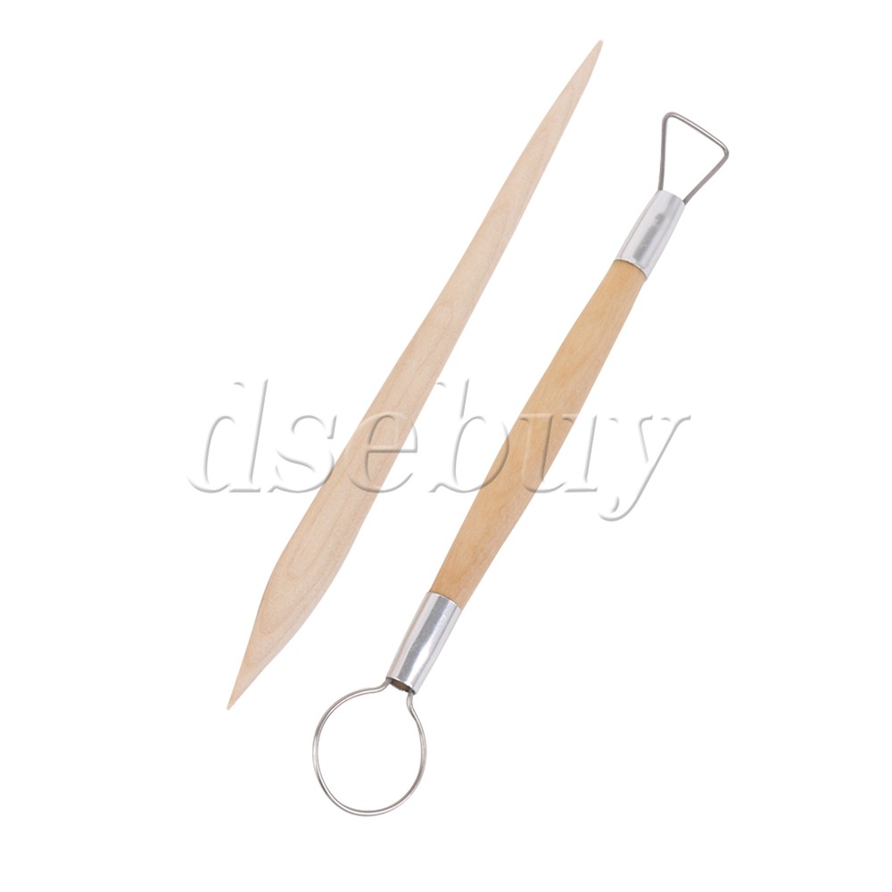 5 Pieces Stainless Steel Polymer Carving Modeling Tools Set for Beginner 6"