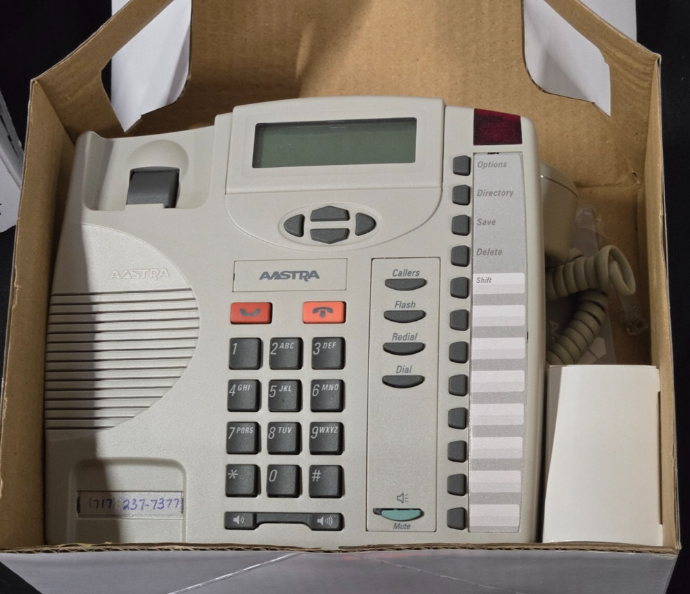 Aastra 9116 Platinum Single Line Corded Phone ~ Open Box
