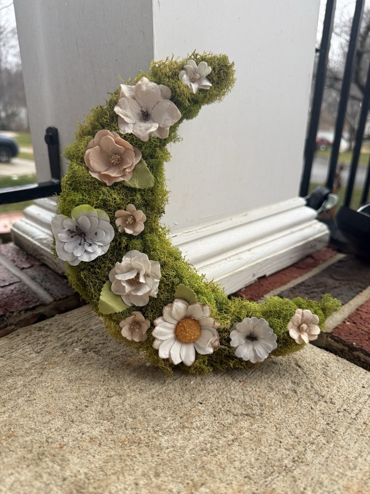 Handmade Moss Fairy Moon