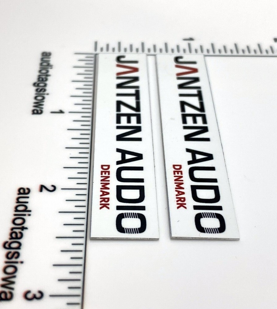 Jantzen Audio Denmark Badges Pair Custom Made Aluminum