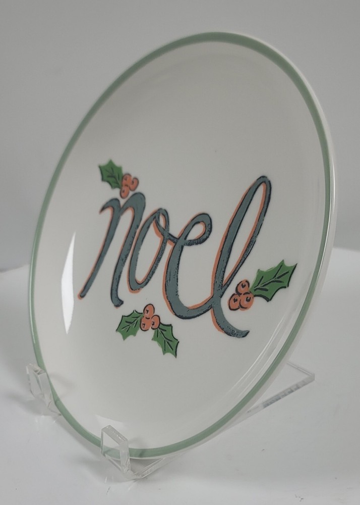 Little Studio Stoneware Plate ~ Noel ~ 8" Round