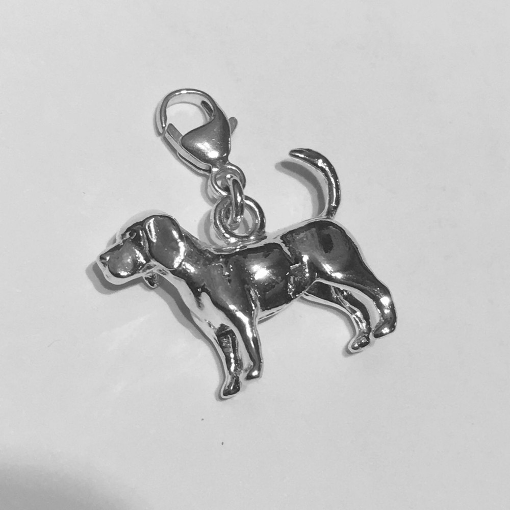 Beagle Sterling Silver Dog Charm