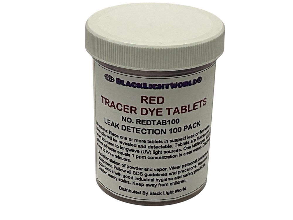 TRACER DYE  RED FLUORESCENT 100 TABLETS