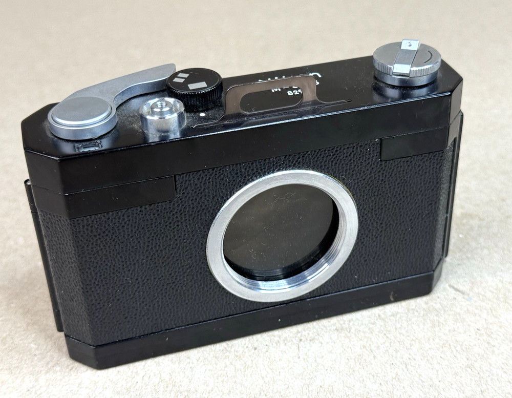 Nikon M-35S Microscope camera, 35mm dual format full & half-frame, w/tube-UNTEST