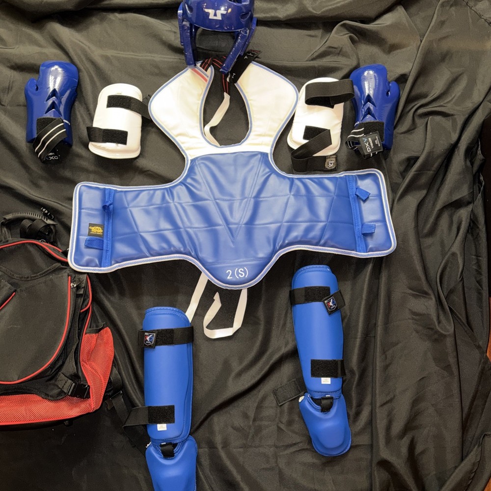 Martial Arts Sparring Gear Set Youth With Backpack