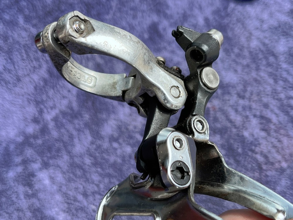 Vintage Shimano Deore XT FD-M738 Front Derailleur Bottom Pull 31.8mm MTB