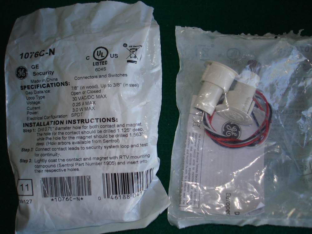 GE MAGNETICALLY ACTUATED DOOR POSITION SWITCH (4)