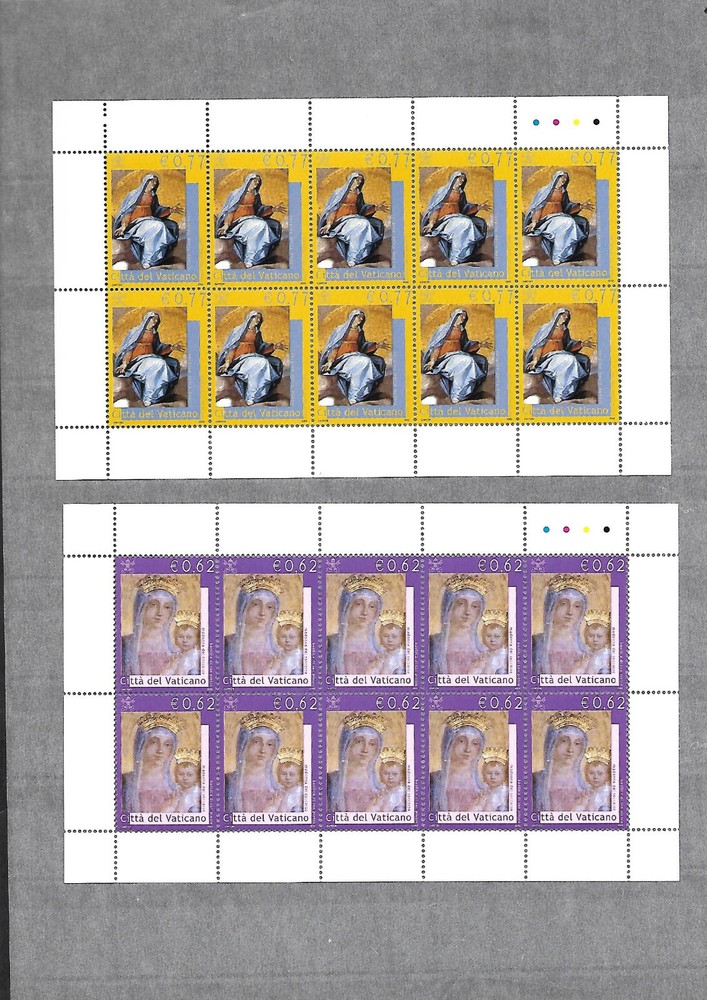 (FS370) Vatican 2002 Our Lady Full Sheets MNH