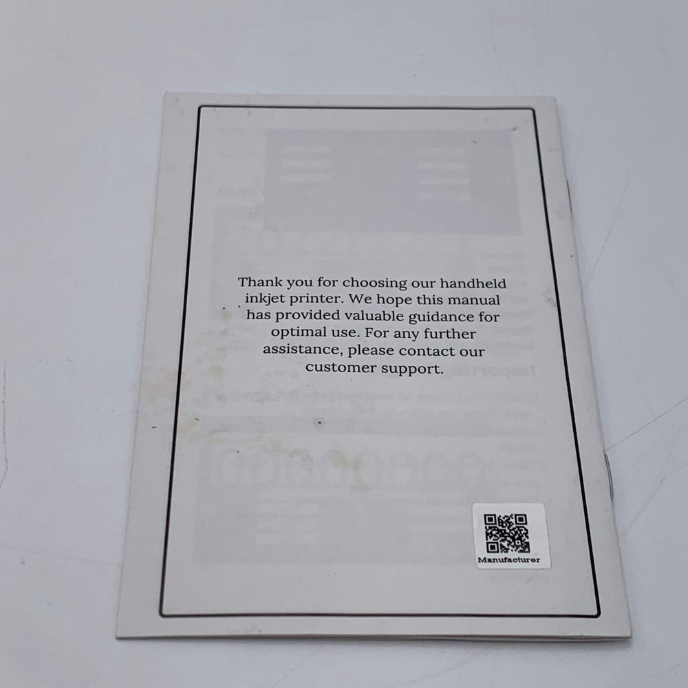 Print Peak Handheld Inkjet Printer For Multi-Surface 25.4mm/1"