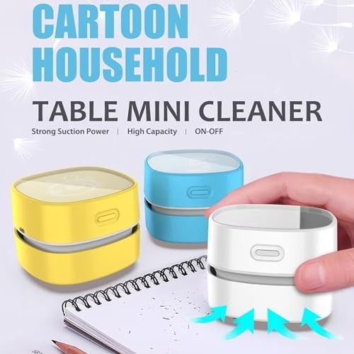 Desktop Vacuum Cleaner, Mini Table dust Sweeper Energy Saving,High White
