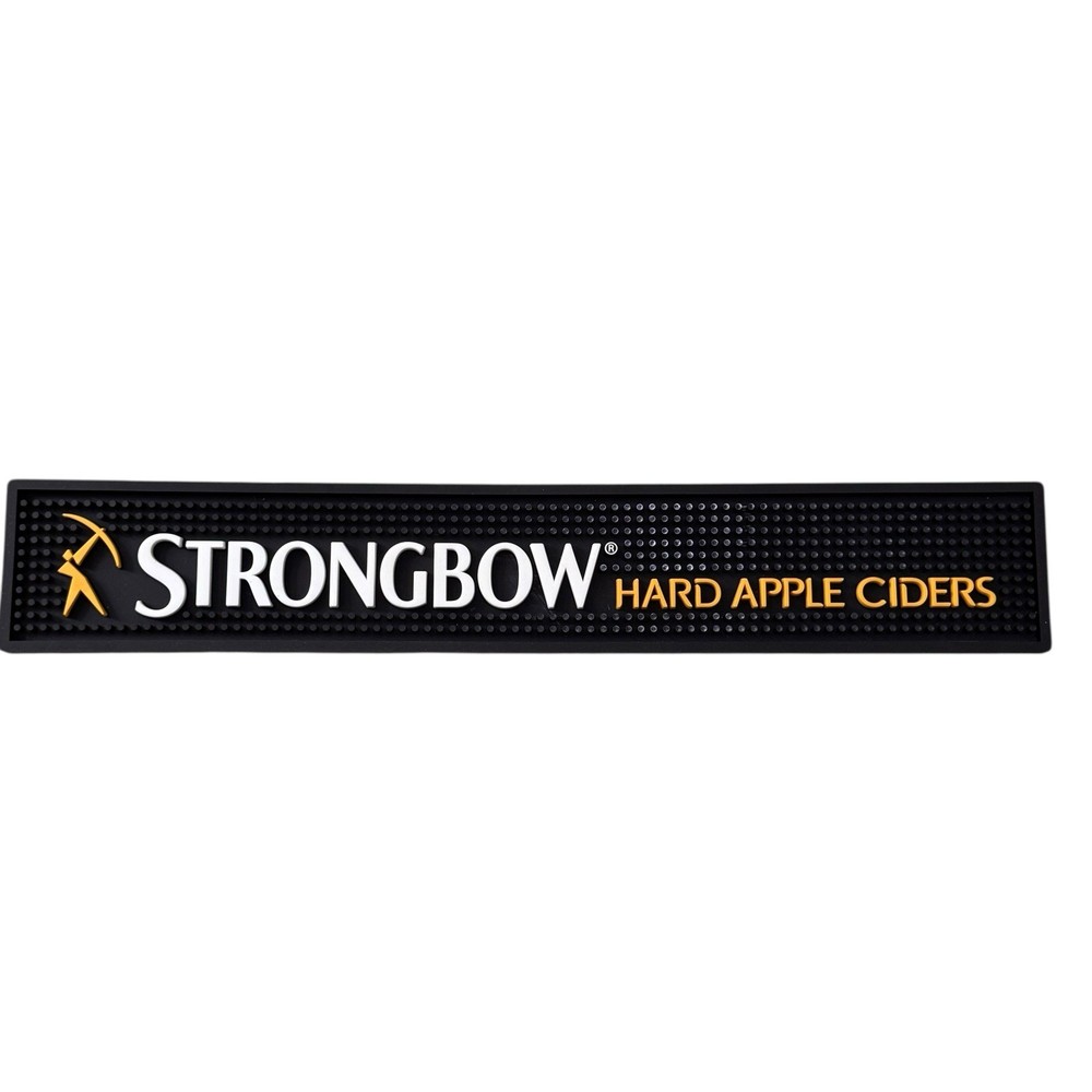 Strongbow Hard Cider Thick Bar Rail Drip Spill Mat Black