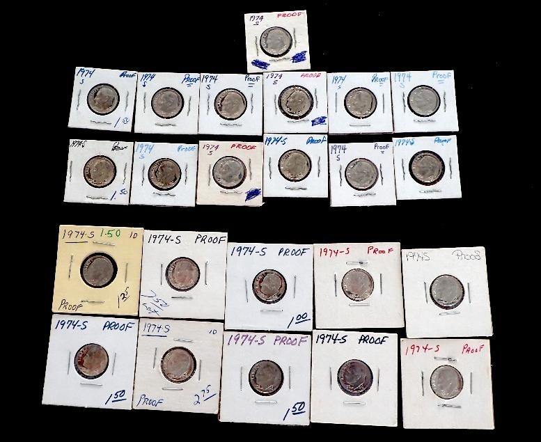 23 1974 S Proof Roosevelt Dimes
