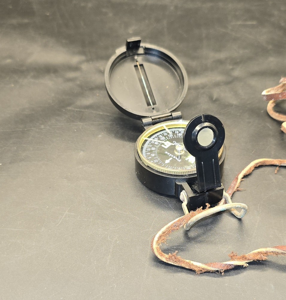 VINTAGE Lensatic Engineer Compass Your Direction Protector