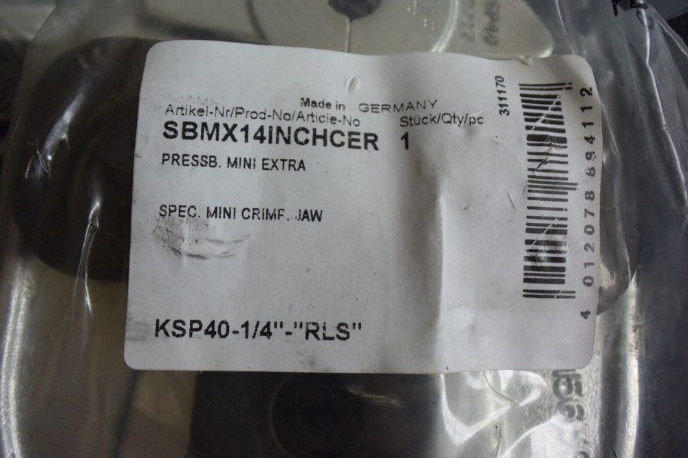 RLS Refrigerant Press Jaws 8 Jaws NEVER USED