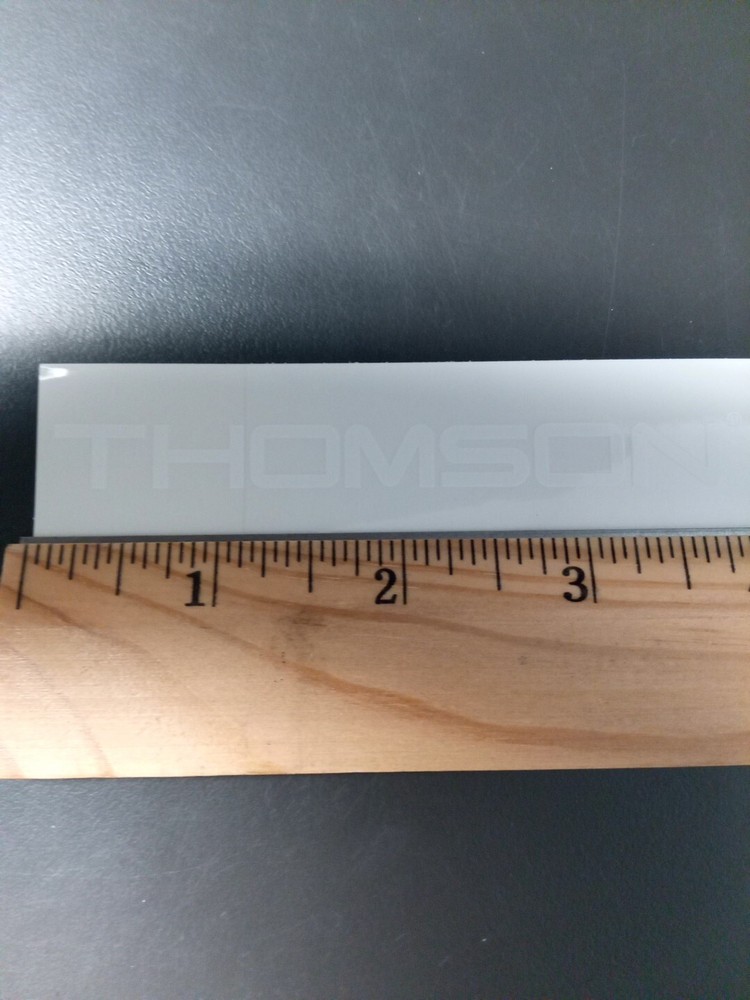 4" Thomson Decal/Sticker White On Clear