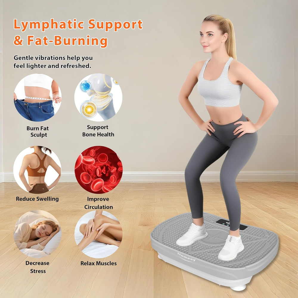 Vibration Plate Exercise Machine - Full Body Shaking Workout Platform Board
