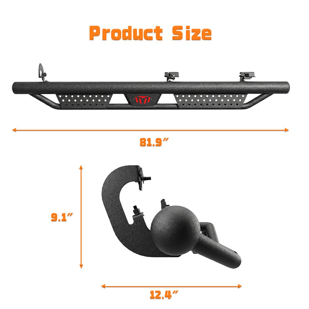 Drop Steps Side Steps Running Boards for 2019 Crew Cab 3500HD Pickup Trucks