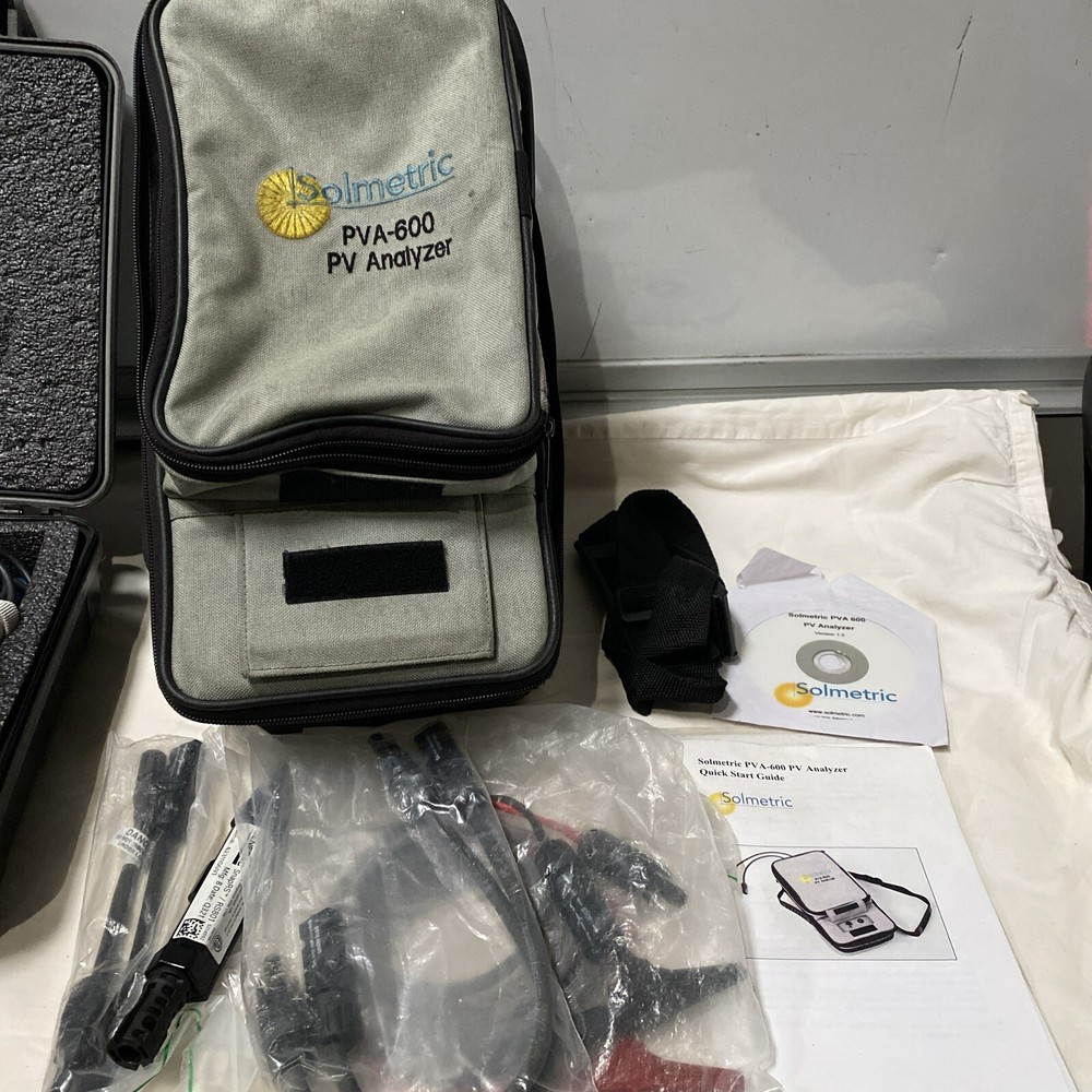 Solmetric PVA-600 PV Analyzer With Irradiance Sensor /Works