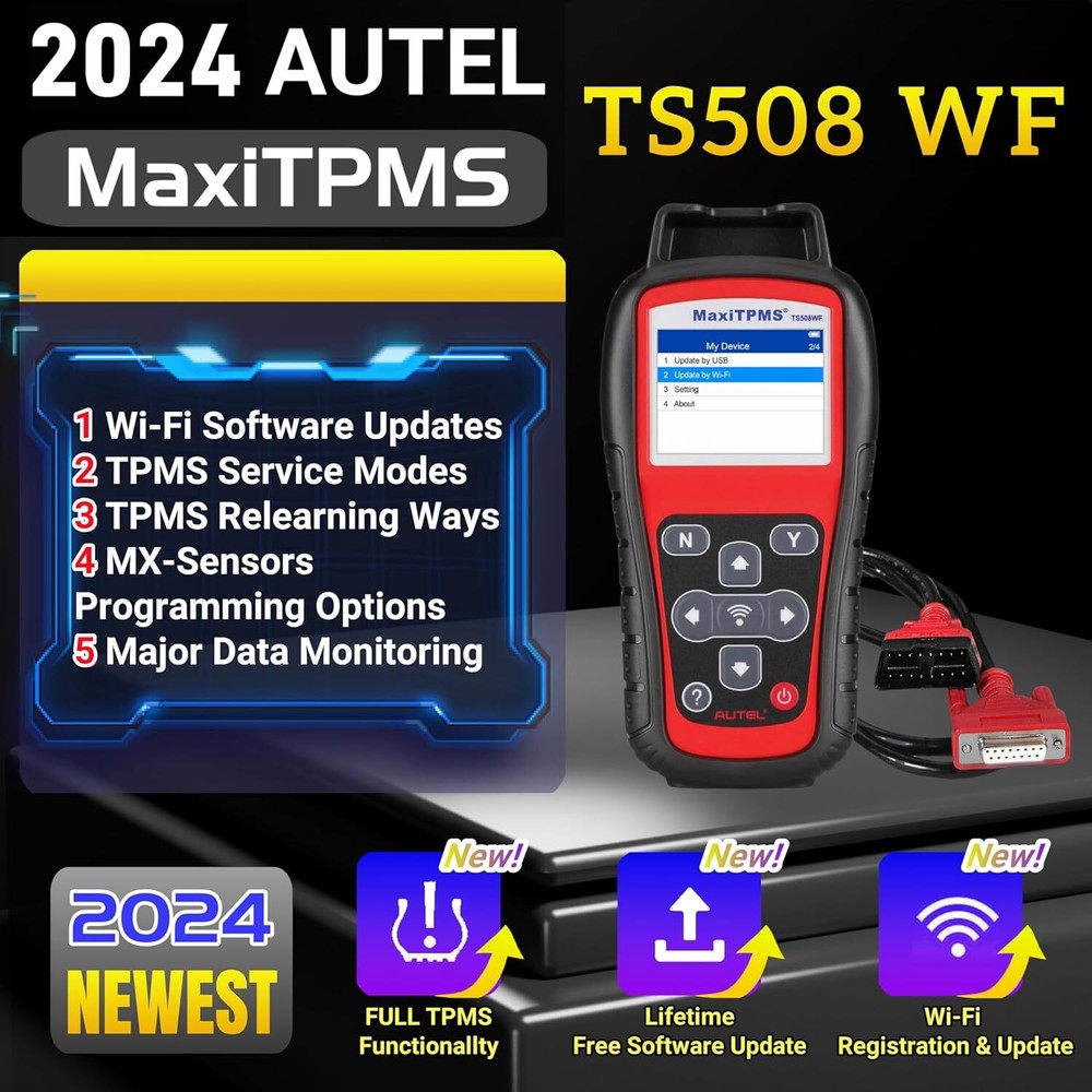 Autel MaxiTPMS TS508WF TPMS Relearn TPMS Sensors Activate Reset Programming Tool