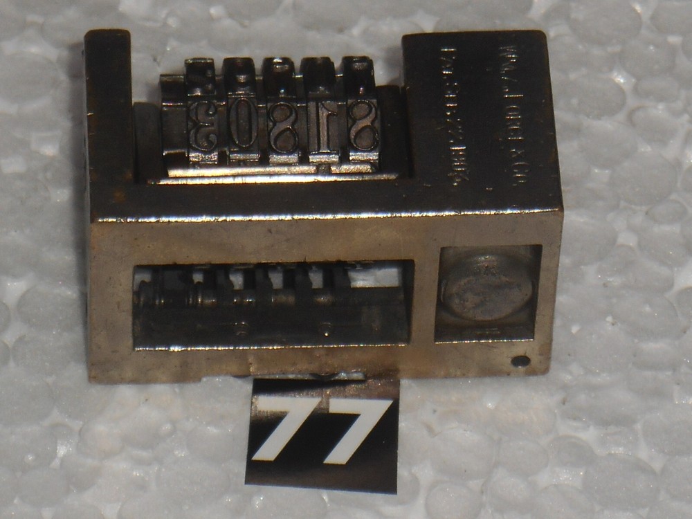 WMA Letterpress Numbering machine | 77