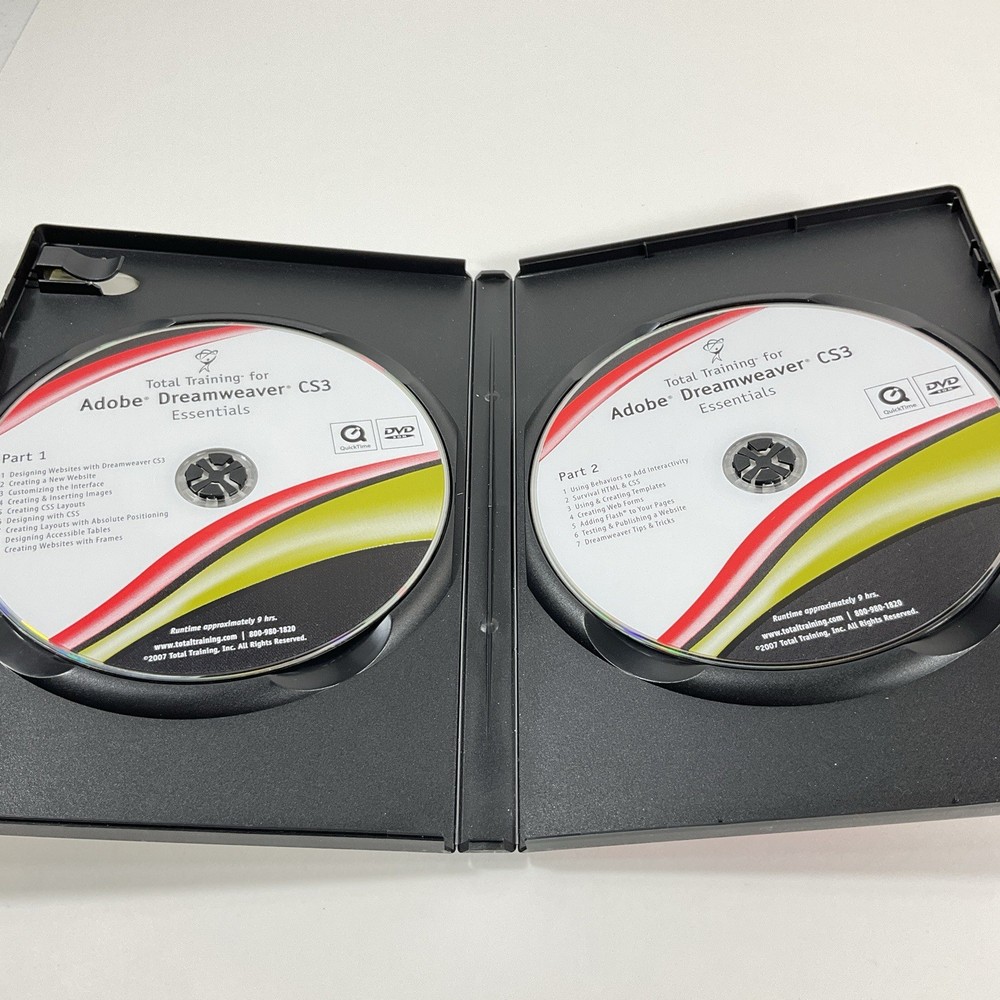 TOTAL TRAINING FOR ADOBE PHOTOSHOP DREAMWEAVER FLASH ILLUSTRATOR CS3 BUNDLE 4