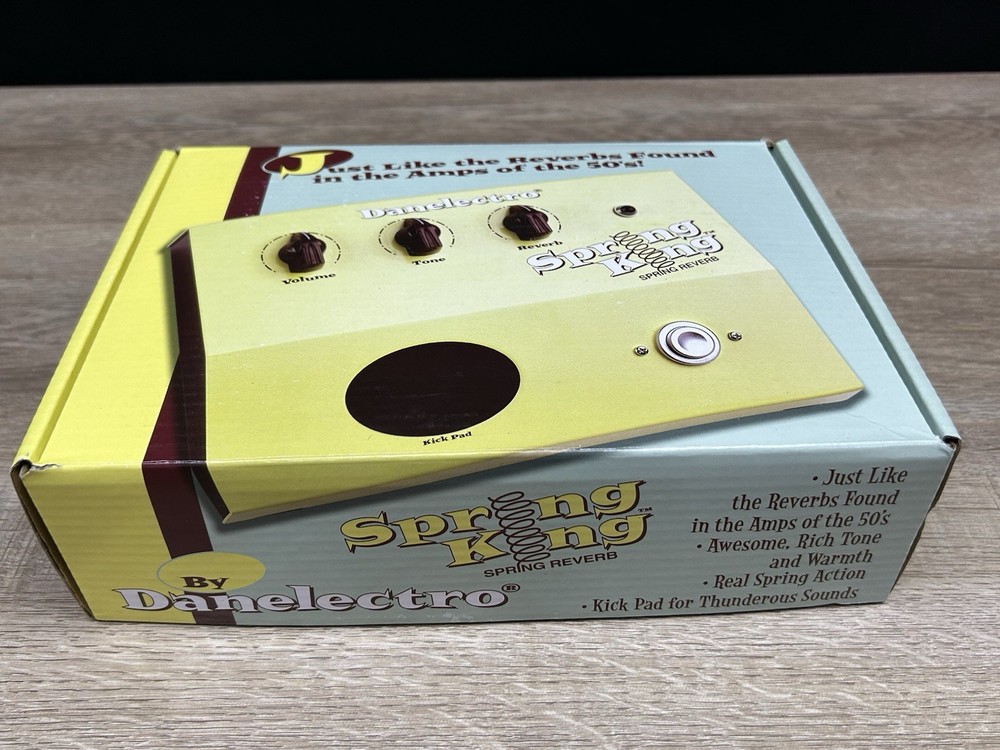 Danelectro Spring King Spring Reverb Effects Pedal New