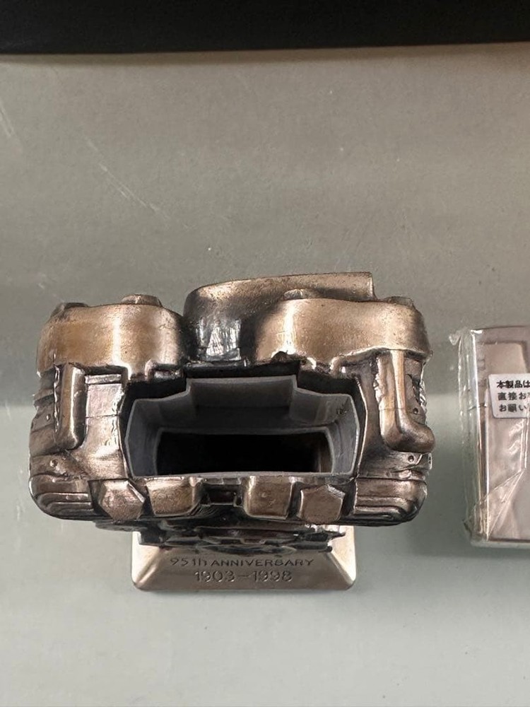 Harley Davidson 95th Anniversary Zippo with Engine Base New