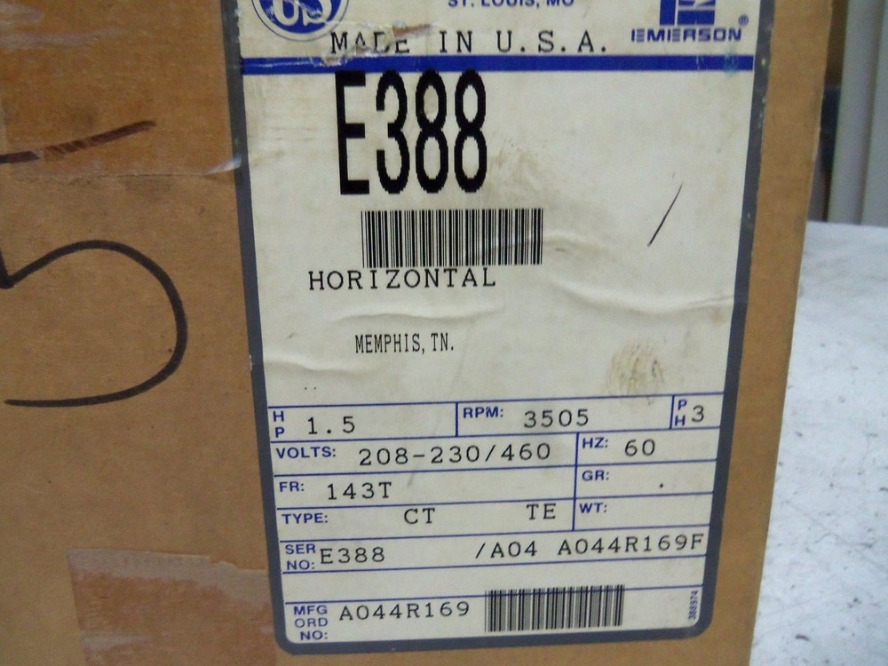 US MOTOR E388 MOTOR NSMP