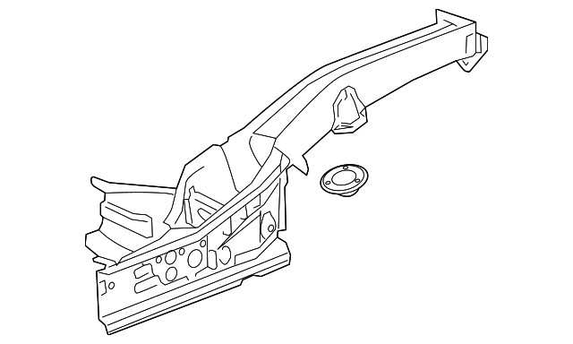 Genuine GM Rear Driver Side Underbody Rail Assembly 95175103