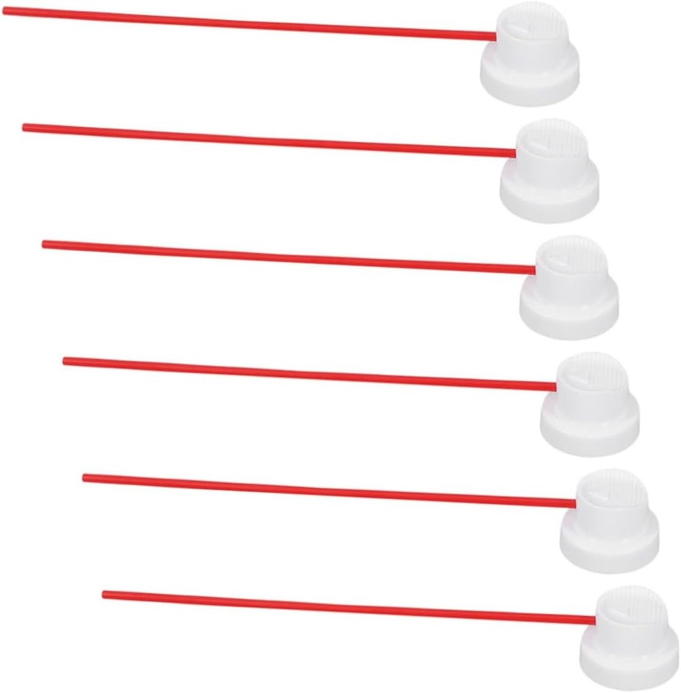 Angoily 6 Sets Spray Can Straws Replacement Extension 2.20X2.20X1.60CM, Multi
