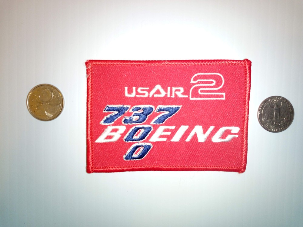 Vintage BOEING 737 USAIR 2 Patch Badge Crest