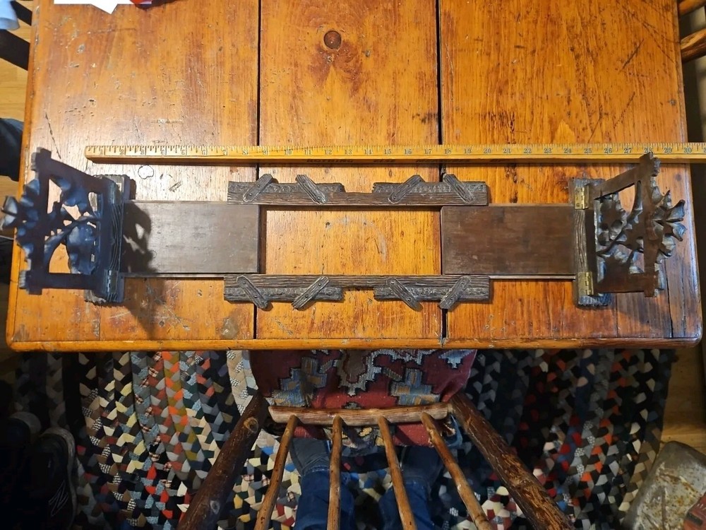 Black Forest Antique Adjustable Book Shelf