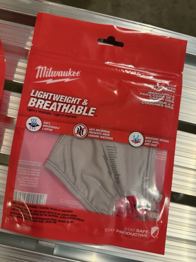 Milwaukee 3 Layer Performance Mask And 2 Layer Face Mask