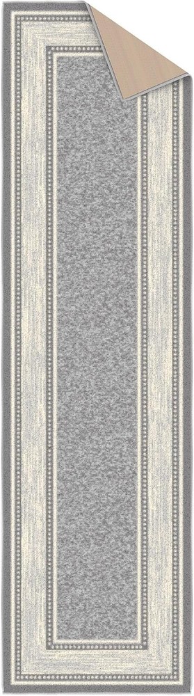 Ottomanson Machine Runner - 1'10" x 7', Border Light Grey