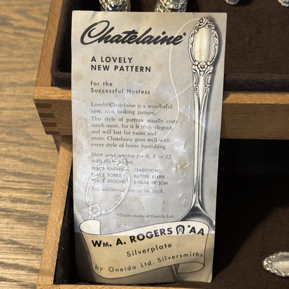 Rogers Oneida Park Lane Chatelaine 69 Piece Silverplate Flatware Service For 11+