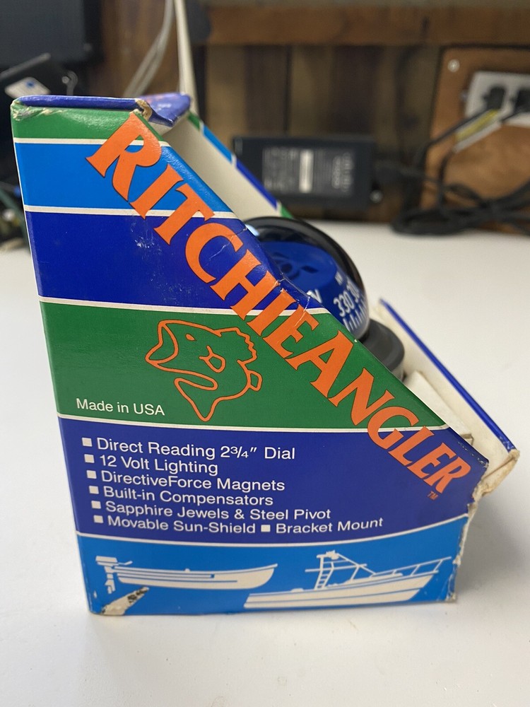 Ritchie RA-93 RitchieAngler Magnetic Compass - Surface Mount Gray