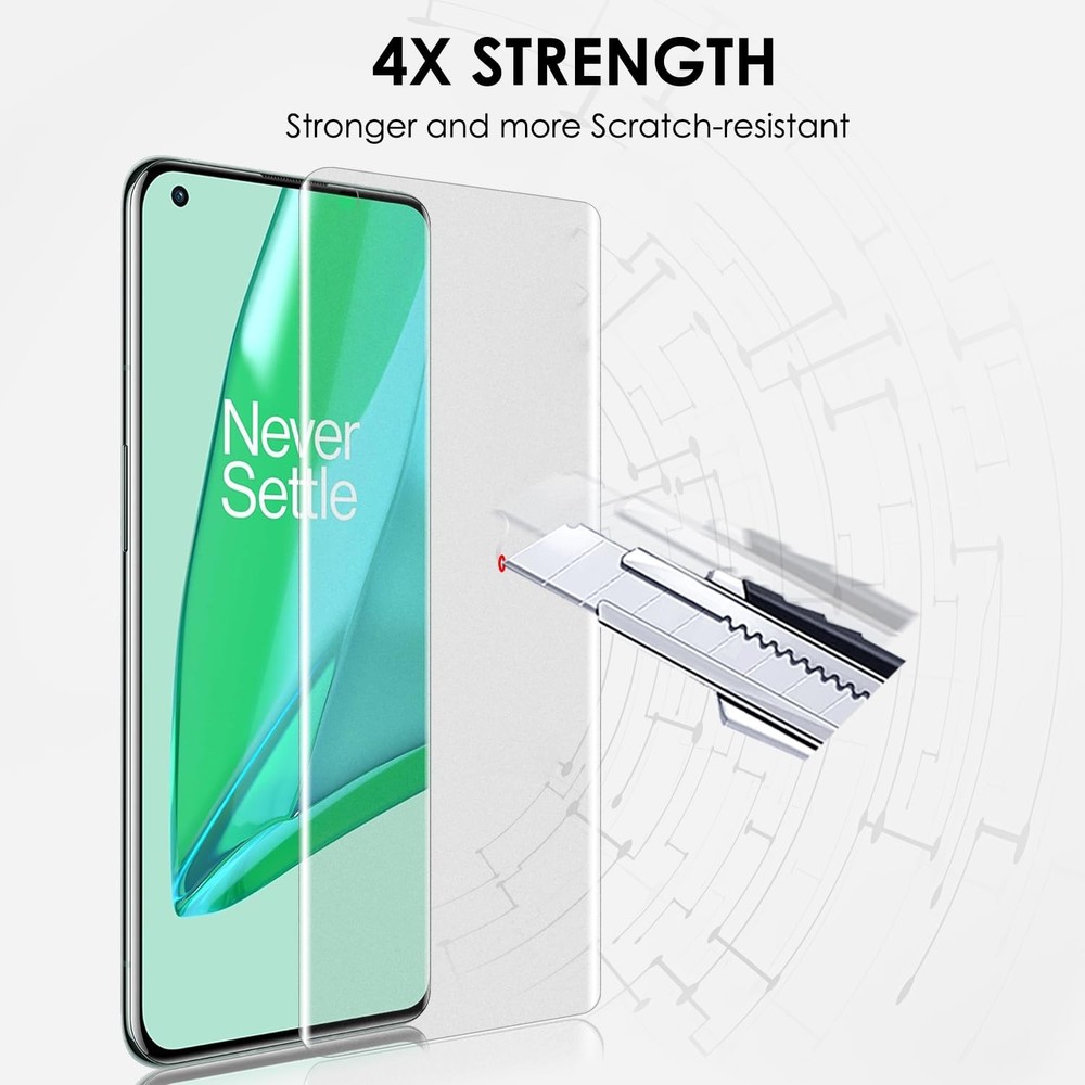 Matte Screen Protector for OnePlus 9 Pro, Tempered Glass UV Set - 2 Pack, Ant...