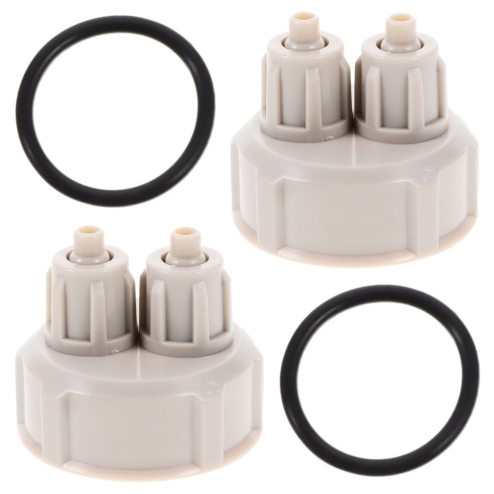 2 Pcs Bottle Cap Aquarium Generator Diffuser Pump Fish Tank Accessories