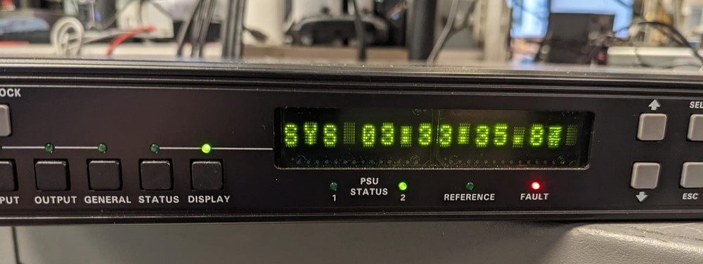 EVERTZ 5600MSC MASTER CLOCK / SPG - READ DESCRIPTION