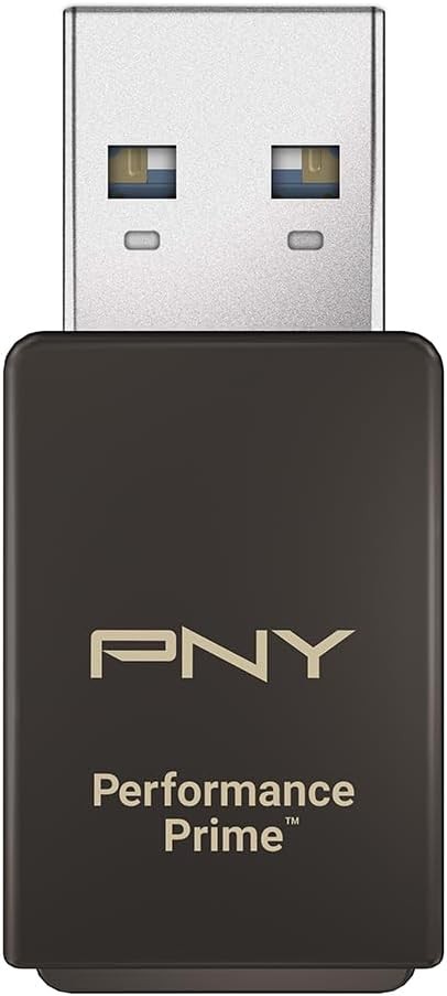 PNY Performance Prime™ USB 3.2 Gen 1 microSD Flash Memory Card Reader, Gray