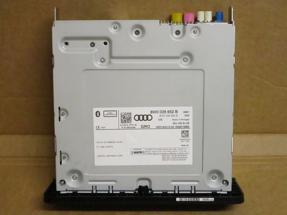 2017 AUDI A4 S4 MIB HS US SPEC DISC SD MULTIMEDIA CONTROL UNIT ONLY 8W0035652B