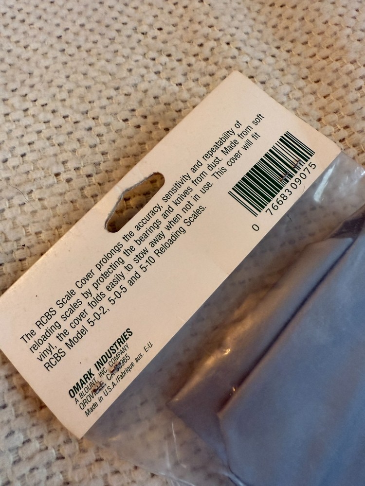 RCBS Reloading Scale Cover 09075