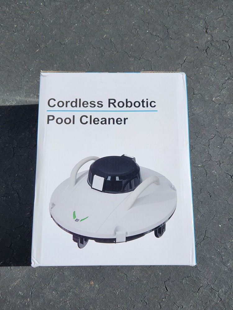 Kurala Cordless Robotic Pool Cleaner, 90 Mins Runtime (White)