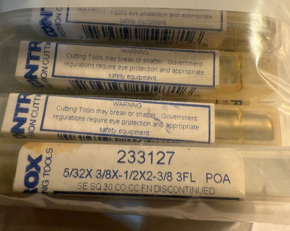 Controx Cobalt 5/32 3Fl Endmill #233127
