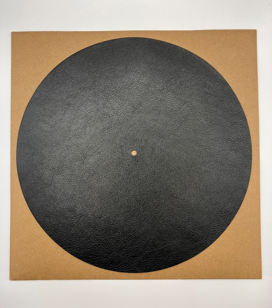 Turntable Mat in Genuine Leather black for micro seiki